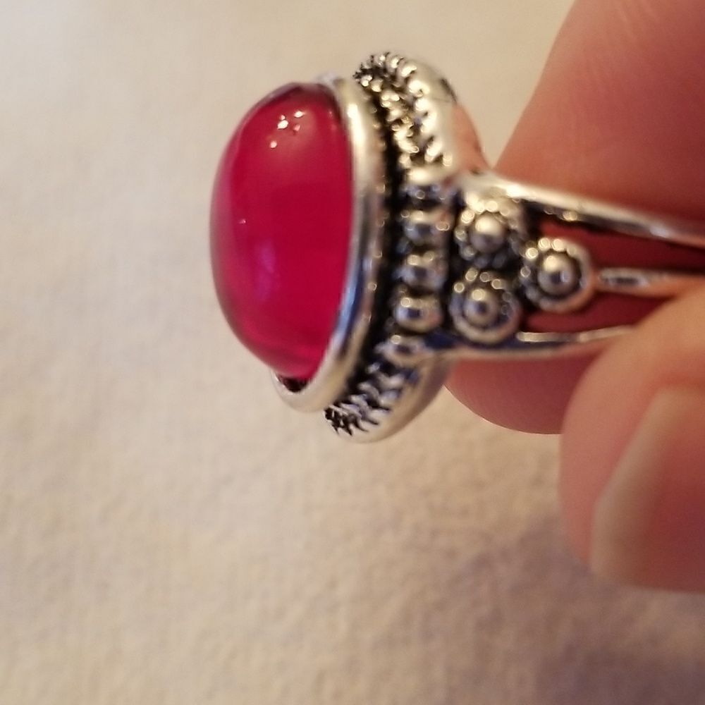 Ruby Red stone size 9 - Picture 5 of 10